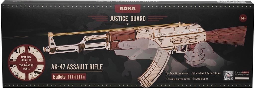 Robotime Automatic Rifle AK-47, Ophalen of Verzenden, Nieuw