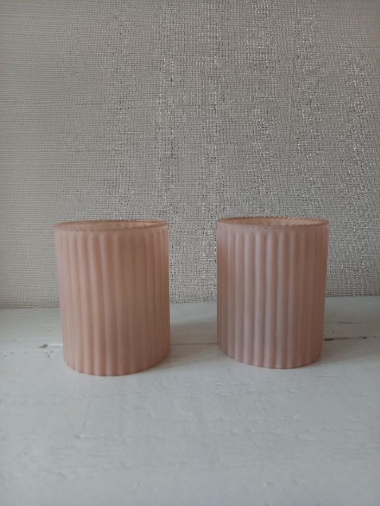 Mrs Bloom – windlicht Genova  - zalm roze (nieuw), Overige materialen, Overige kleuren, Nieuw, Ophalen of Verzenden