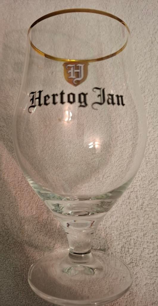 Hertog Jan Bierglas met Gouden Rand, Ophalen of Verzenden, Zo goed als nieuw, Glas of Glazen, Hertog Jan