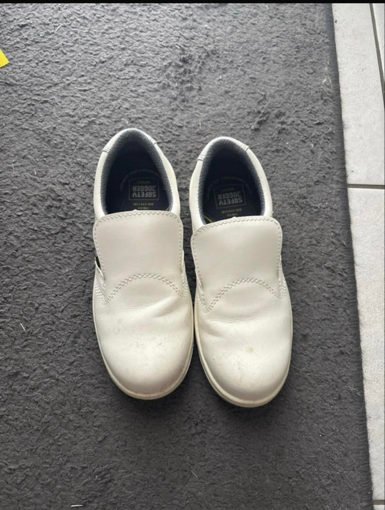 Witte Safety Jogger Werkschoenen - Maat37, Kleding | Heren, Schoenen, Ophalen of Verzenden, Gedragen, Wit, Werkschoenen