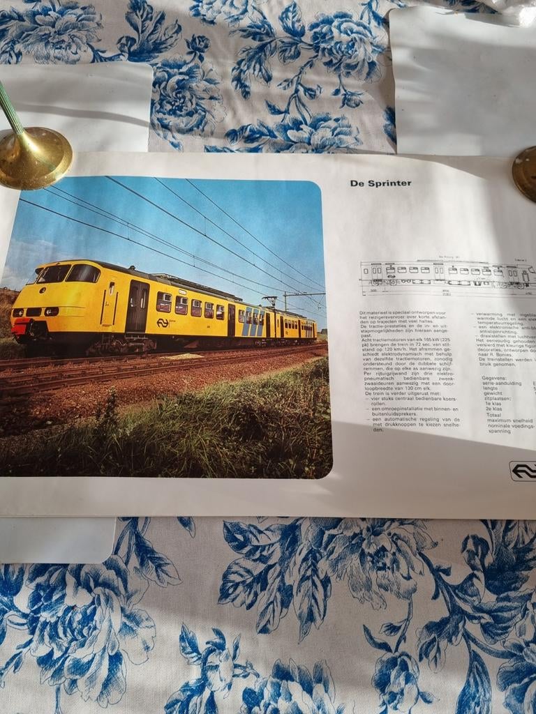 Originele NS Sprinter Poster, Ophalen of Verzenden