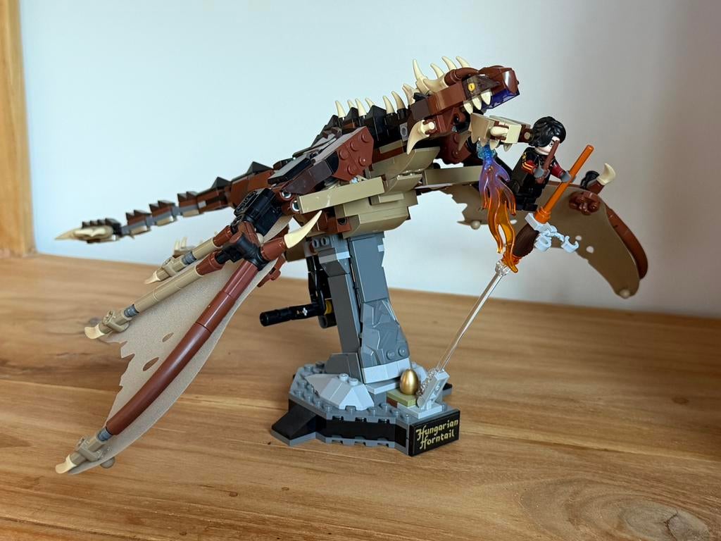 Lego Harry Potter 76406. Hungarian Horntail Dragon., Ophalen of Verzenden, Zo goed als nieuw, Complete set, Lego