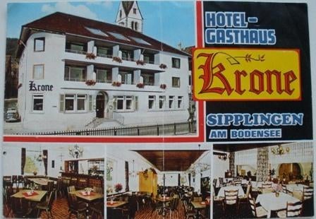 Foldertje - Hotel-Gasthaus KRONE - Sipplingen, Ophalen of Verzenden, Gebruikt, Overige typen