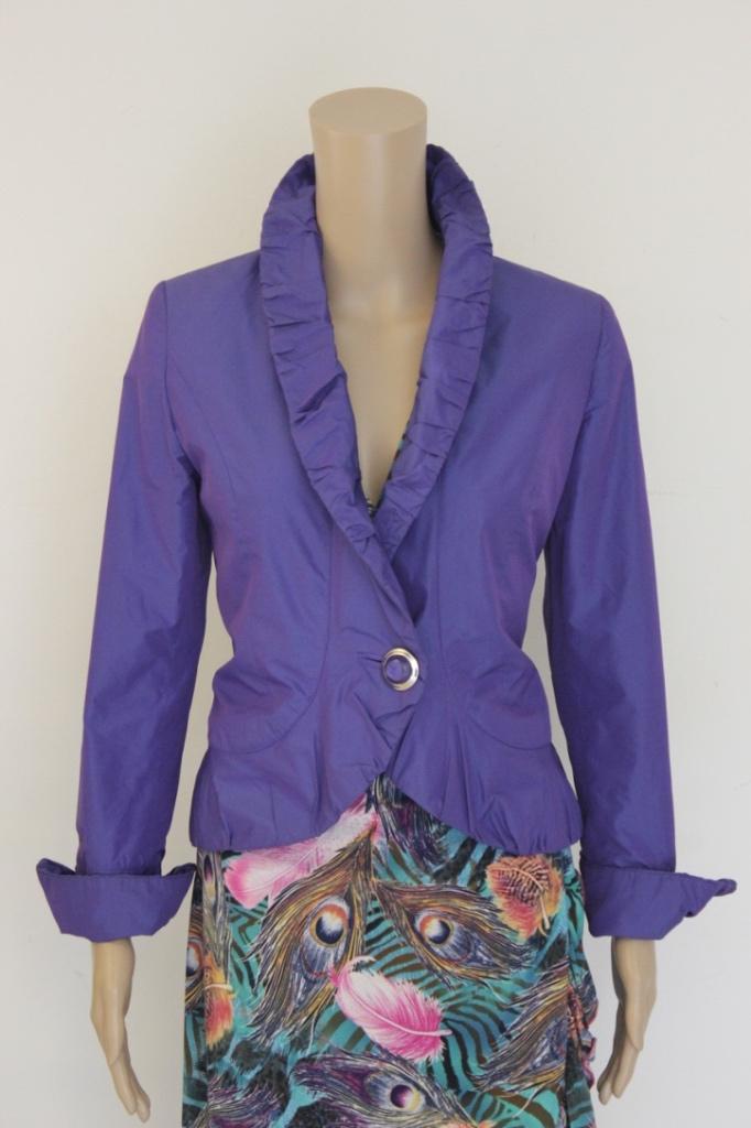 Murek paars glans jasje, Maat 38/40 (M), ., Paars, Ophalen of Verzenden