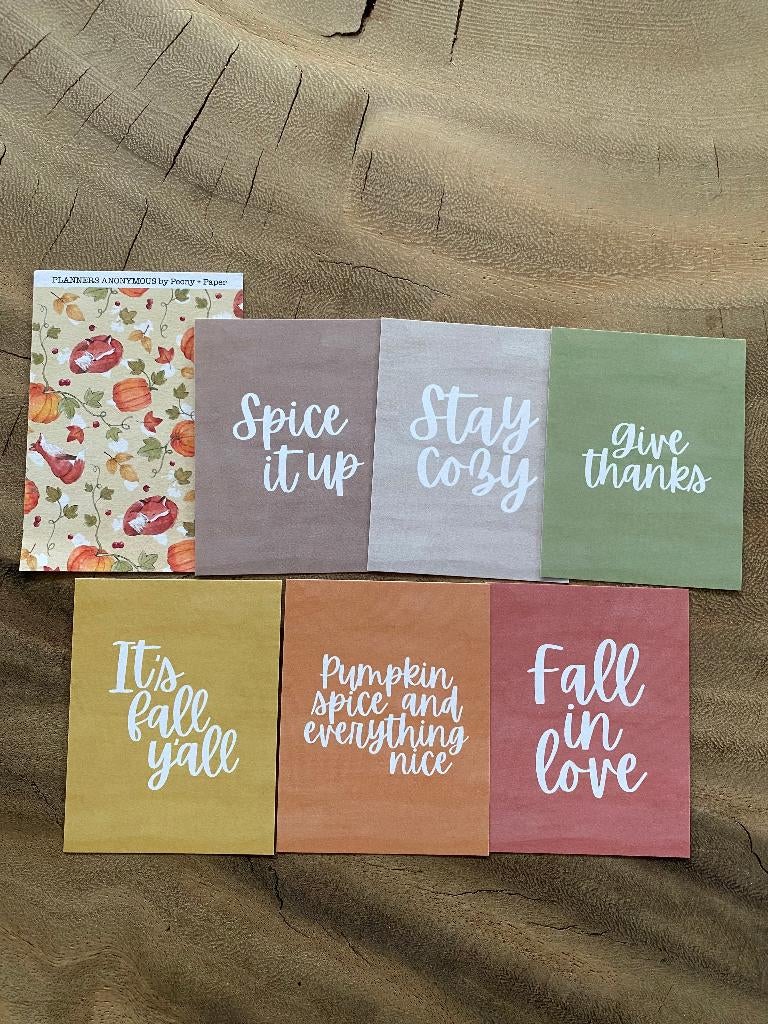 Planners Anonymous - Forest Falls - Quote Cards, Ophalen of Verzenden, Nieuw