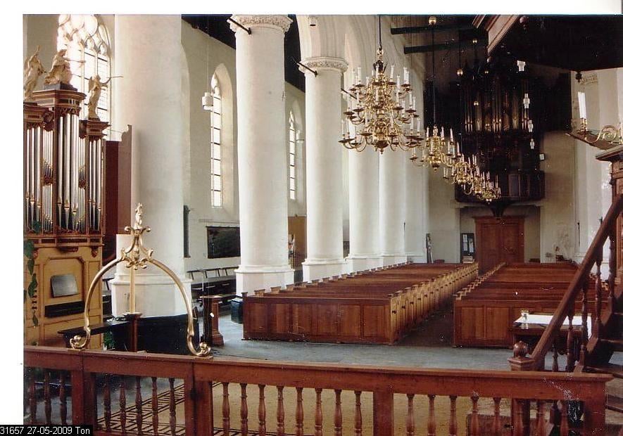 Foto	Wijk bij Duurstede	Kerk	Interieur, Verzenden, 1980 tot heden, Foto, Zo goed als nieuw