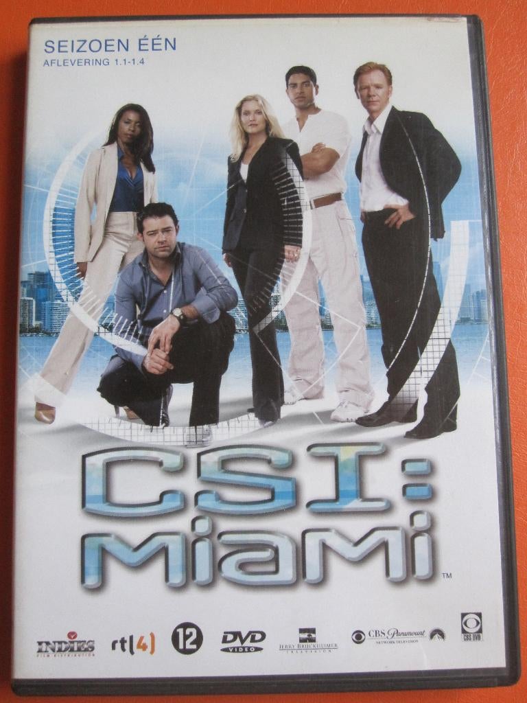 CSI: Miami Seizoen één - Afl 1-4, Cd's en Dvd's, Vanaf 12 jaar, Ophalen of Verzenden, Zo goed als nieuw, Thriller