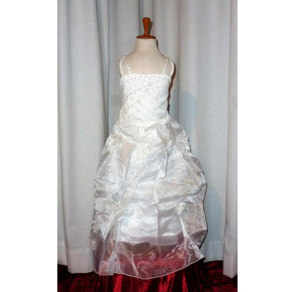 Nieuw ! Maat 92 Prachtige Witte Bruidsmeisje Prinsessenjurk, Ophalen of Verzenden, Nieuw, 104 of kleiner, Meisje