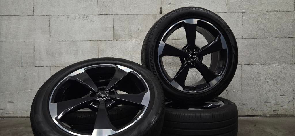 20" Audi Q5 SQ5 Audi Sport orig rotor velgen zomerbanden, Auto-onderdelen, Banden en Velgen, Gebruikt, 255 mm, Banden en Velgen