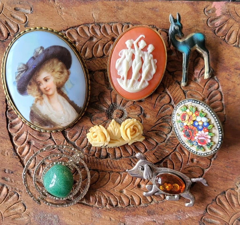 Vintage/Broches/Spelden/Antiek, Ophalen of Verzenden