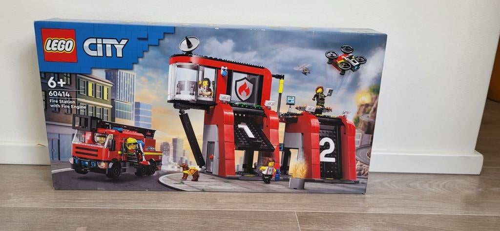 Lego 60414 Brandweerkazerne *Nieuw*, Ophalen of Verzenden, Nieuw, Complete set, Lego