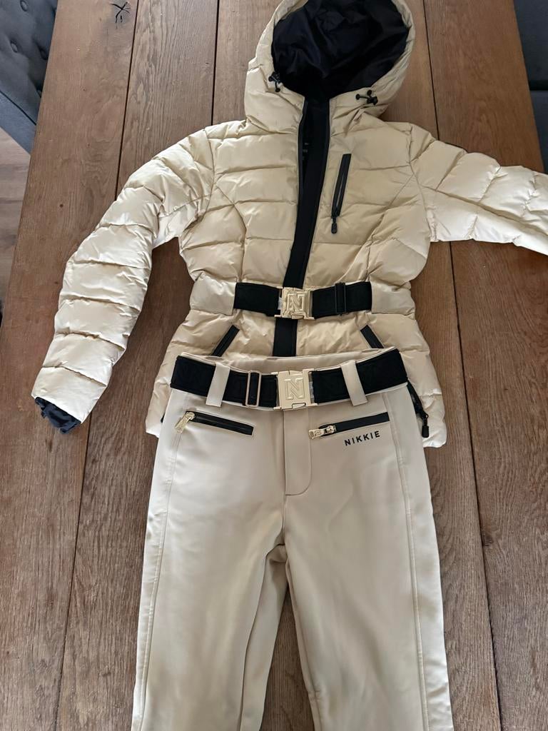 Ski Jas en Broek van Nikkie maat 34, Ophalen of Verzenden, Zo goed als nieuw, Maat 34 (XS) of kleiner, Jack