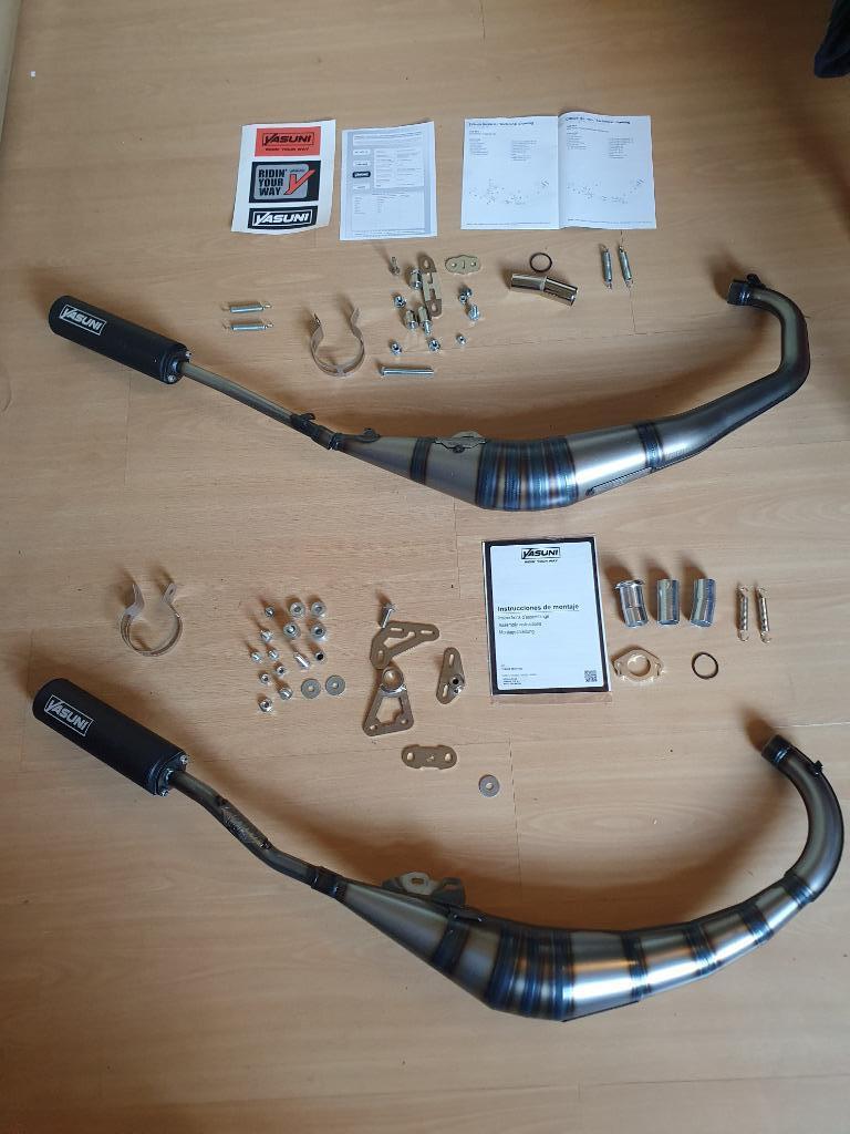 Yasuni uitlaat hoogtoering onderlangs 50cc 70cc 80cc, Ophalen of Verzenden, Gebruikt, Uitlaat, Yasuni