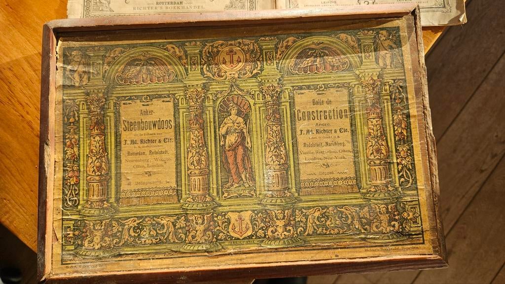 Anker Steenbouwdoos met Bouwvoorbeelden, Ophalen, F. Ad. Richter & Cie