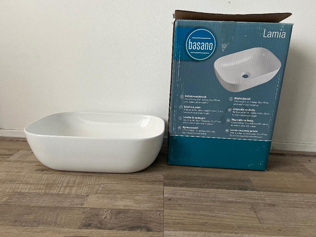 Keramische opzetwastafel NIEUWE, Overige typen, Nieuw, Minder dan 100 cm, 25 tot 50 cm