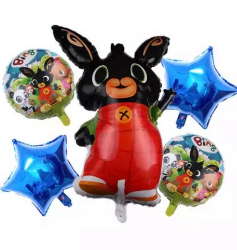 Bing het konijn ballonset thema feest Bing en vriendjes, Hobby en Vrije tijd, Feestartikelen, Ophalen of Verzenden, Nieuw, Versiering