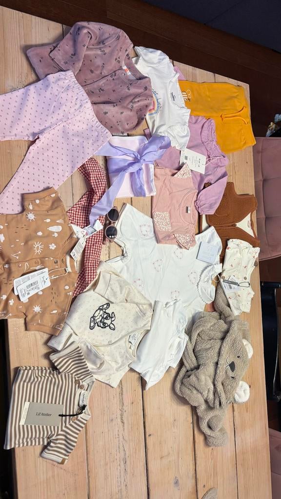 Babykleding pakket - Alles NIEUW - 56 t/m 68 - Baby meisje, Kinderen en Baby's, Ophalen of Verzenden, Nieuw, Meisje, Setje