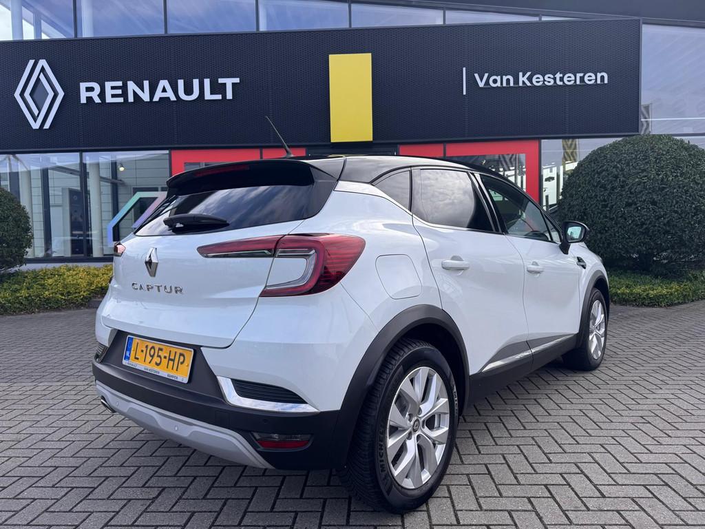 RENAULT Captur TCe 90pk GPF Intens / Camera / Navi / Complee, Gebruikt, Leder en Stof, Wit, Origineel Nederlands