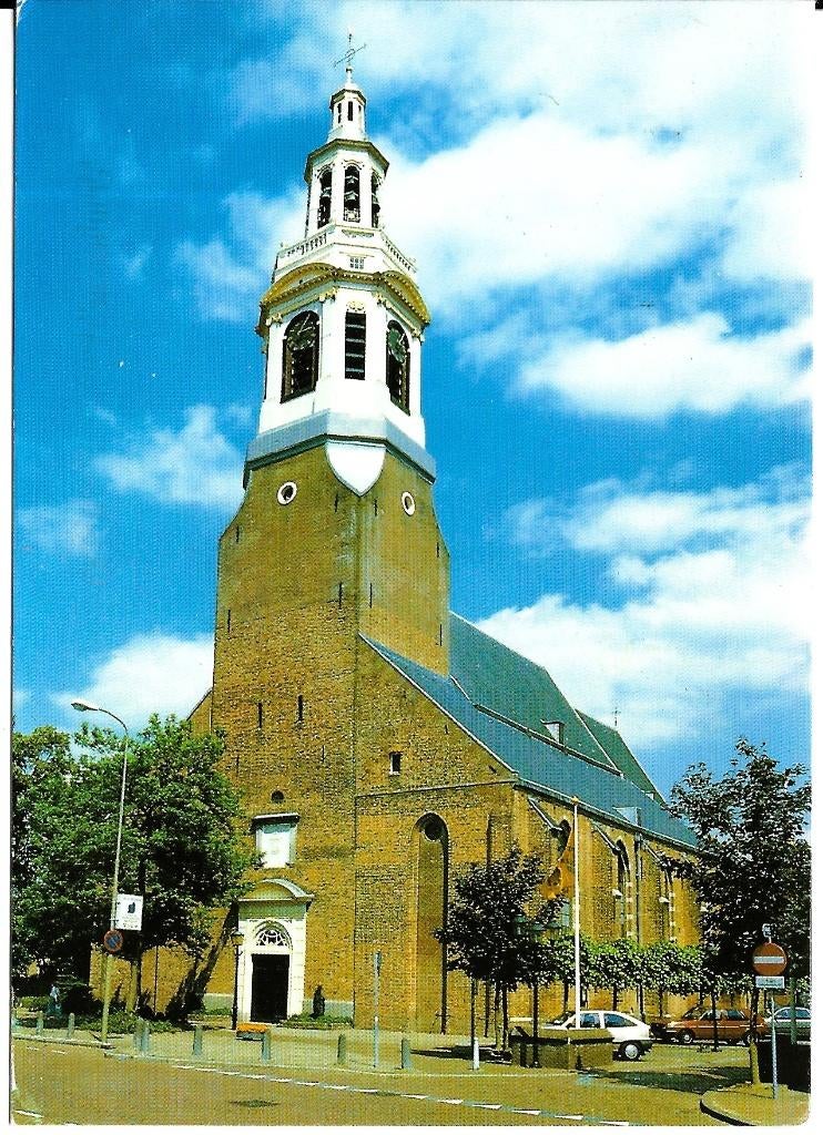 Ansichtkaart	Nijkerk	NH kerk, Verzenden, 1980 tot heden, Gelopen, Gelderland