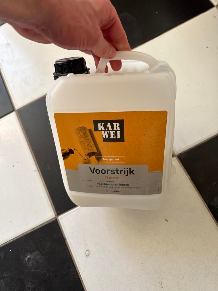 Karwei Voorstrijk Fixeer Transparant - 5 liter, Ophalen, Overige kleuren, Minder dan 5 liter, Verf