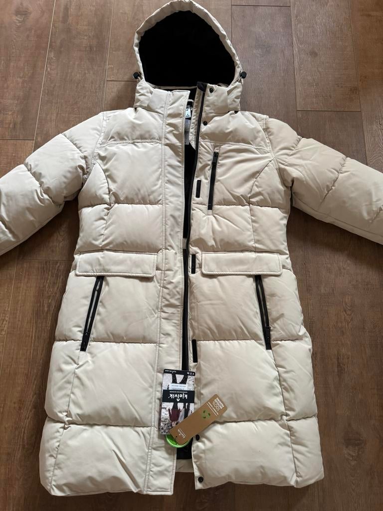 * nieuw * Kjelvik Marley dames gewatteerde outdoorjas mt 40, Kleding | Dames, Jassen | Winter, Nieuw, Maat 38/40 (M), Beige, Ophalen of Verzenden
