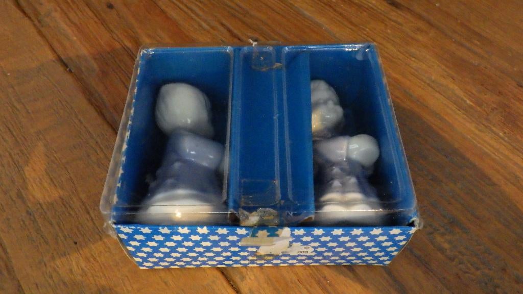 2 mooie engeltjes als kandelaar van keramiek, Ophalen of Verzenden, Gebruikt