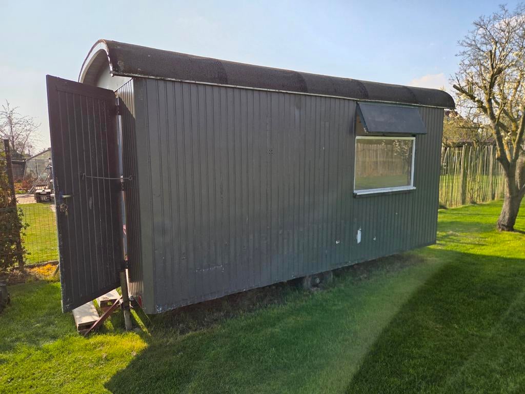 Pipo wagen schaftkeet tiny house, Doe-het-zelf en Verbouw, Bouwketen en Schaftketen, Ophalen