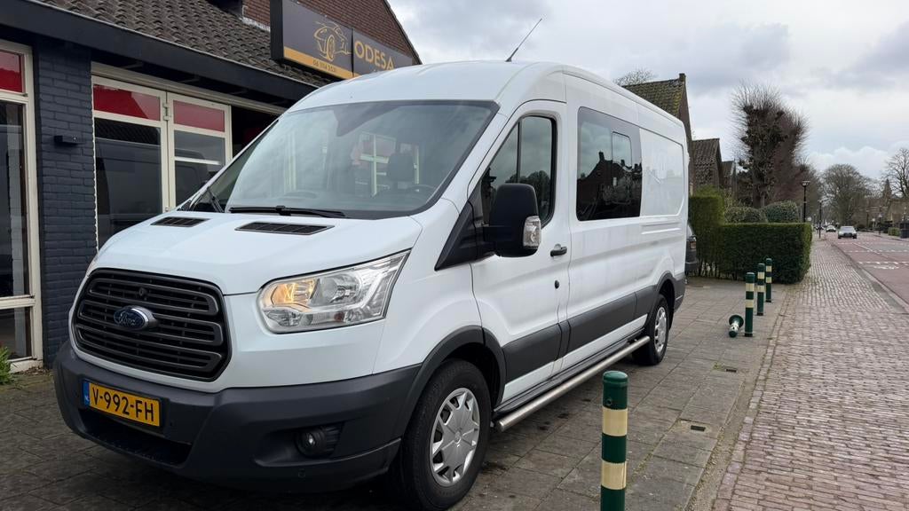 Ford Transit 330 2.0TDCI L3H2 Trend | Dubbele cabine Euro 6, Auto's, 1995 cc, Bedrijf, 130 pk, Ford