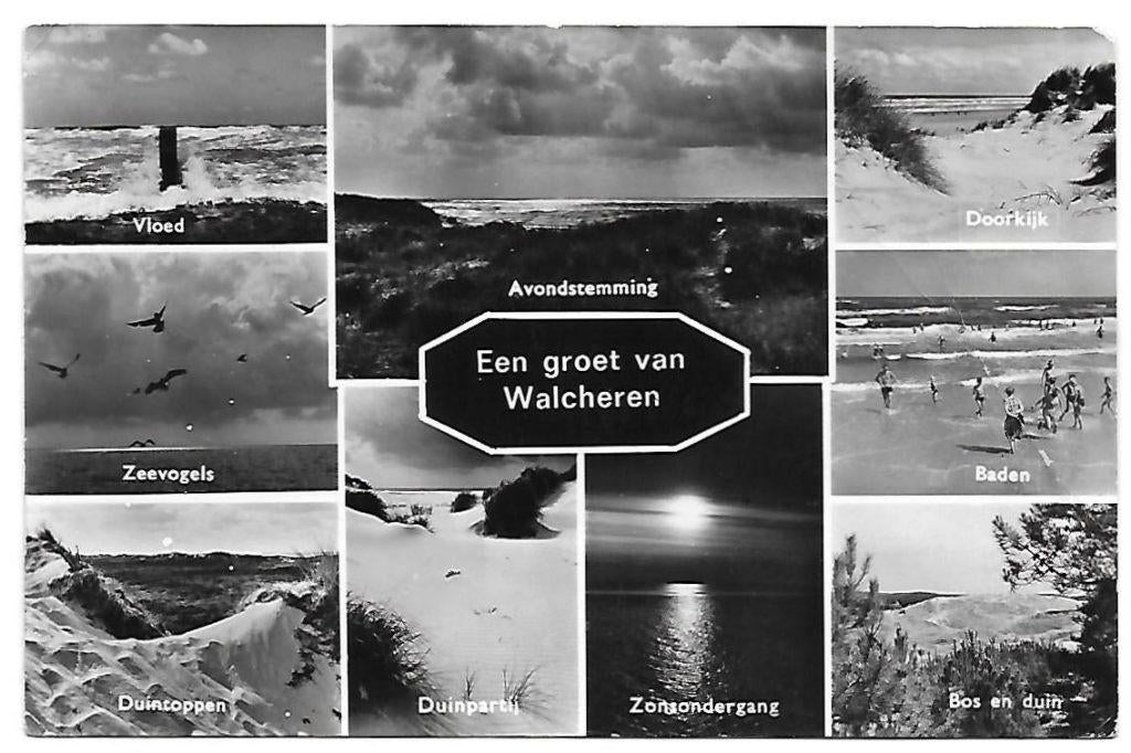 C796 Gelopen Ansichtkaart Walcheren, Ophalen of Verzenden, 1940 tot 1960, Gelopen, Zeeland
