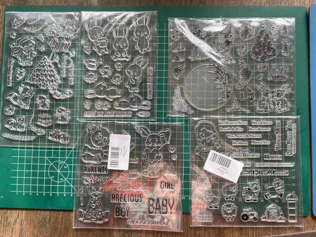 5 sets clear stamps, Ophalen of Verzenden, Nieuw, Overige thema's, Overige typen