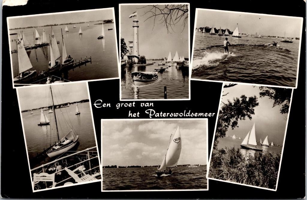 Groeten uit Paterswolde - 6 ansichtkaarten jaren 50 60, Verzenden, 1940 tot 1960, Gelopen, Drenthe