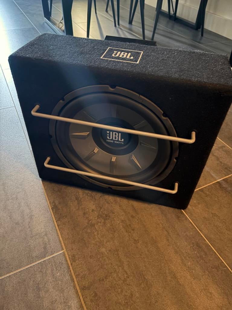 JBL Subwoofer Stage 1200B met Versterker Stage A6002, Auto diversen, Autospeakers, Ophalen, Gebruikt