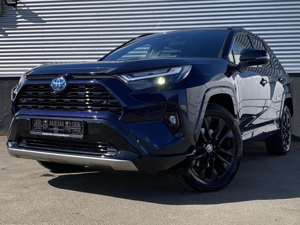 Toyota RAV4 2.5 Hybrid AWD Bi-tone edition Navigatie Apple C, Automaat, Stof, Gebruikt, Euro 6