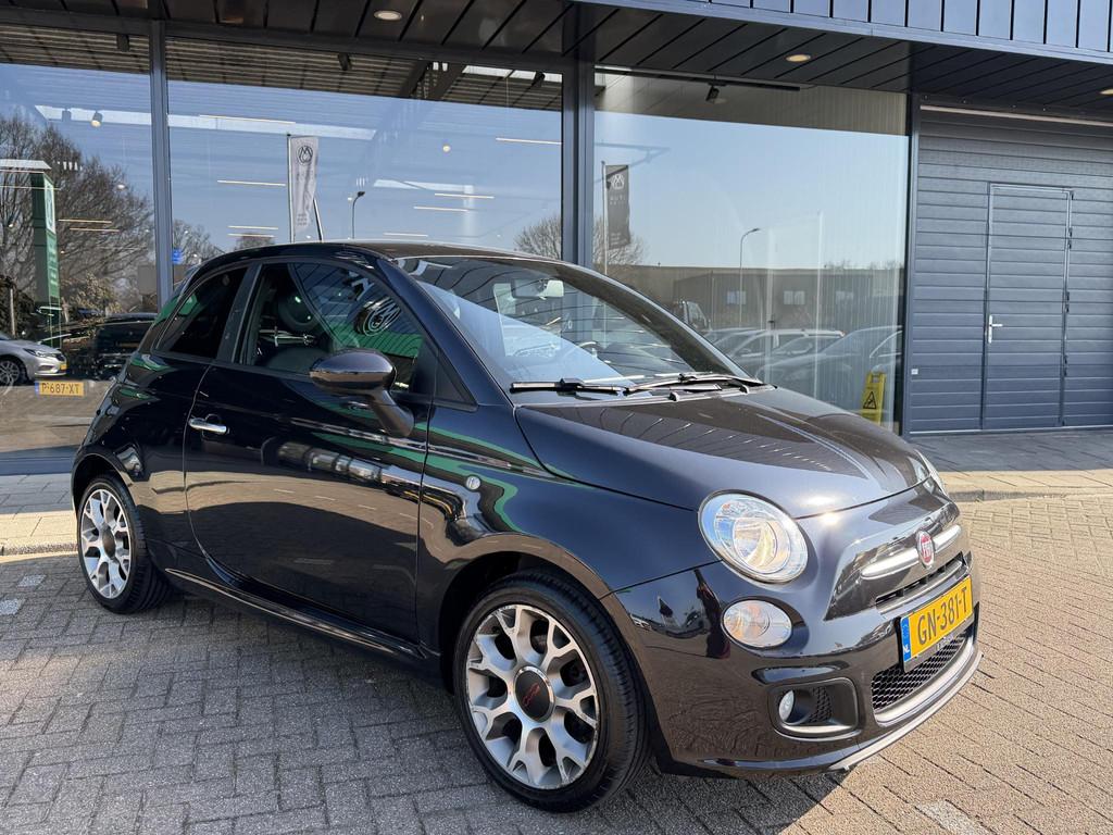 Fiat 500 1.2 500S AIRCO| ELEC RAMEN| LEDER SPORT INTERIEUR|, Gebruikt, 4 cilinders, 840 kg, Leder en Stof
