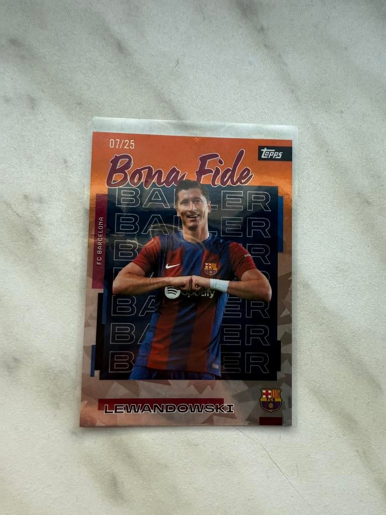 Topps Lewandowski /25 Bona Fide, Ophalen of Verzenden, Nieuw, Plaatje