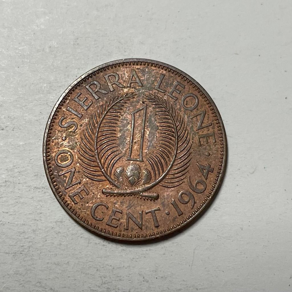 1 cent Sierra Leone 1964, Ophalen of Verzenden, Noord-Amerika