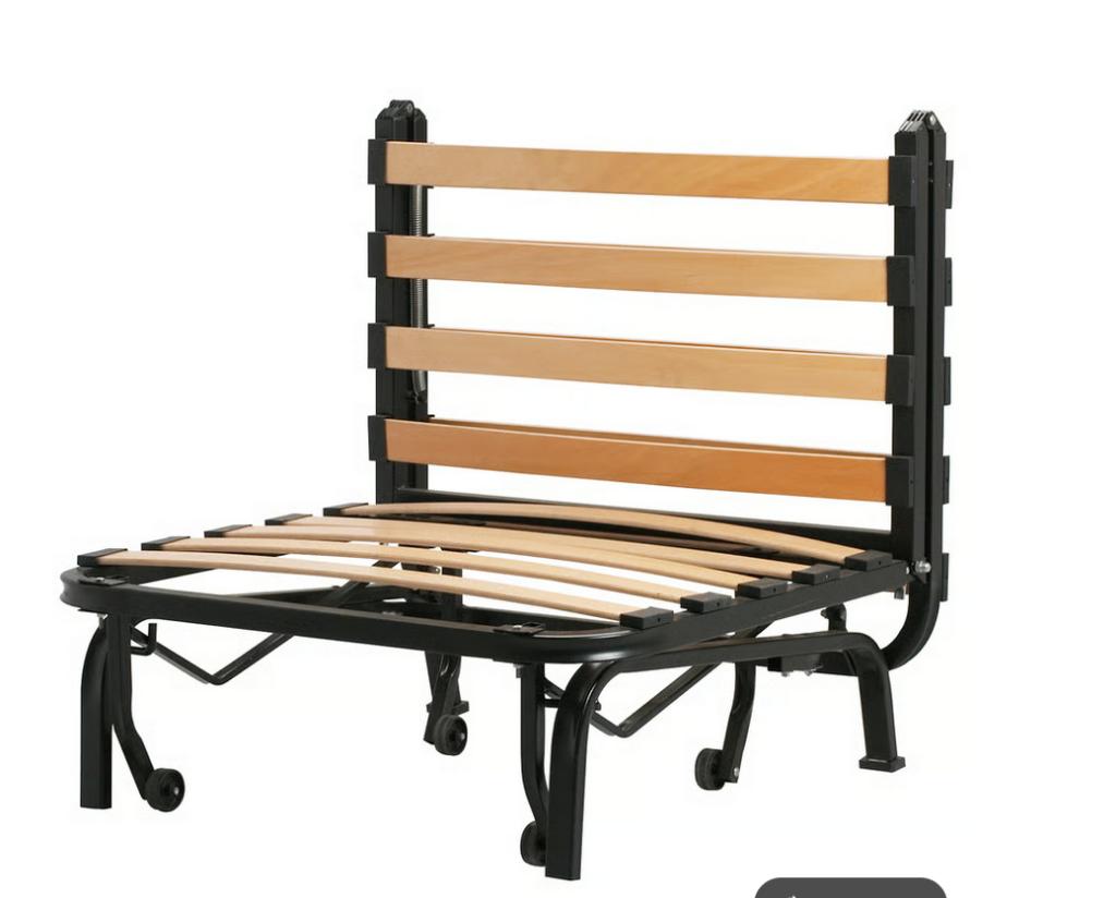 onderstel slaapfauteuil Lycksele, Huis en Inrichting, Slaapkamer | Slaapbanken, Ophalen, Gebruikt, Eenpersoons, Zwart