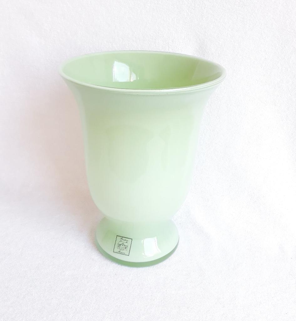 Mintgroene glazen vaas van Rivièra Maison -19,5 cm hoog, Huis en Inrichting, Woonaccessoires | Vazen, Zo goed als nieuw, Overige kleuren