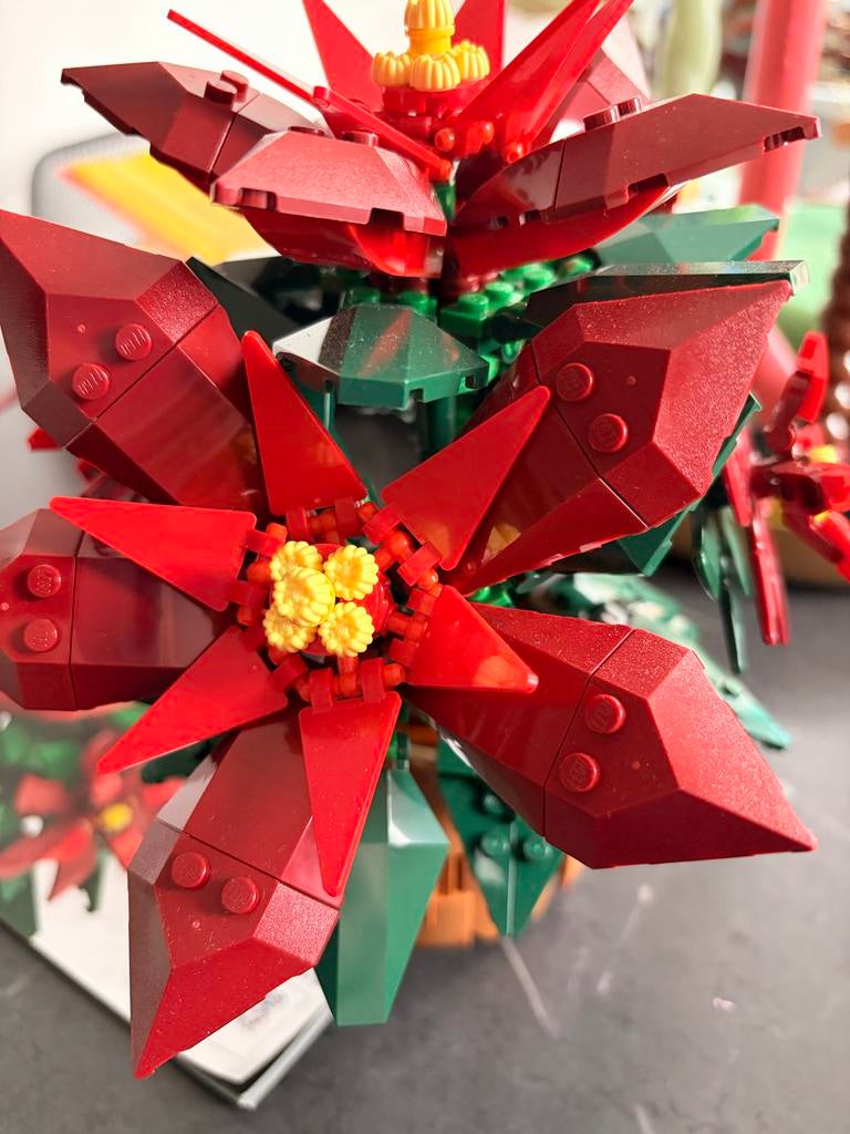 Lego 10370 Kerstster (Poinsettia) - Botanische Collectie, Ophalen of Verzenden, Zo goed als nieuw, Complete set, Lego