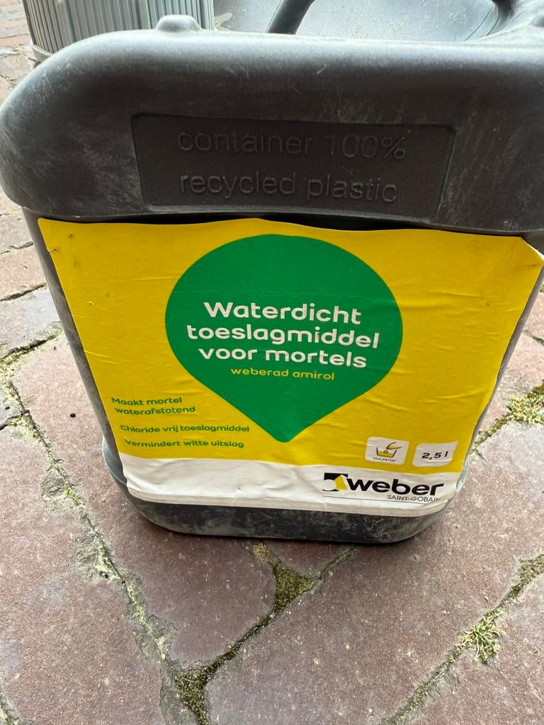 Waterdicht toeslagmiddel mortel, Ophalen, Zo goed als nieuw