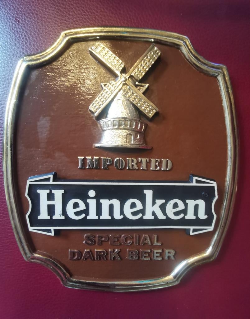 Heineken Special Dark Beer reclamebord, Verzamelen, Biermerken, Ophalen of Verzenden, Reclamebord, Plaat of Schild, Heineken