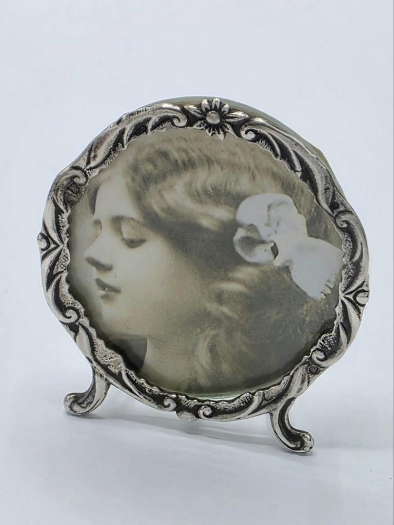 Zilveren Foto Lijstje, Antiek en Kunst, Antiek | Goud en Zilver, Zilver, Verzenden