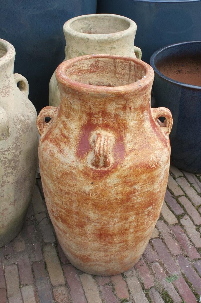Mooie aardewerk kruiken amfora's vazen indoor & outdoor, Ophalen, Overige kleuren, Aardewerk of Porselein, Zo goed als nieuw
