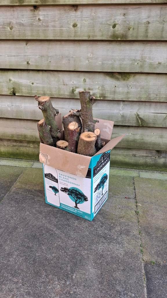 Kersenhout voor roken (smoker/kamado BBQ), Tuin en Terras, Haardhout, Minder dan 3 m³, Ophalen of Verzenden, Overige houtsoorten