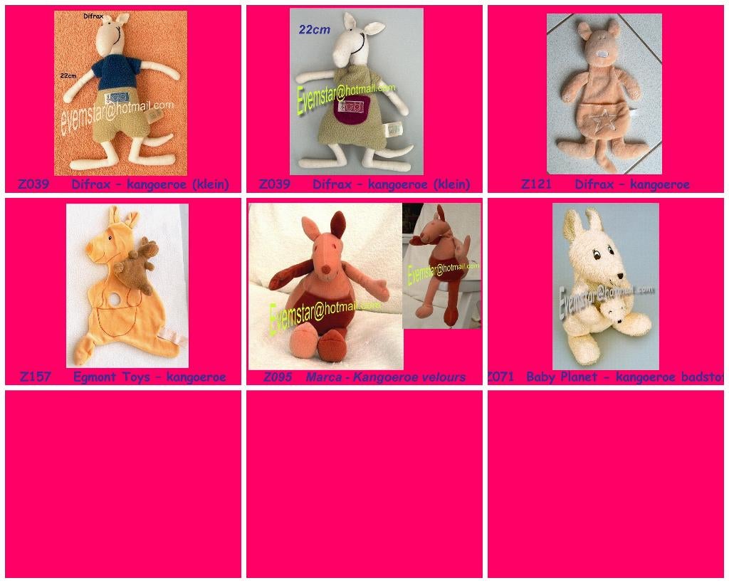 Kangoeroe Kangeroe Kangaroo Difrax Marca Egmont Toys ea, Ophalen, Zo goed als nieuw, Overige typen