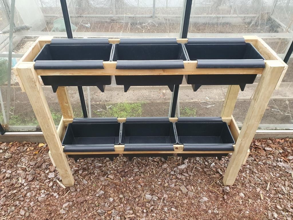 Aardbeien/kruidenrek met bato bakken, Tuin en Terras, Ophalen, 100 cm of meer, Balkon, 60 cm of meer