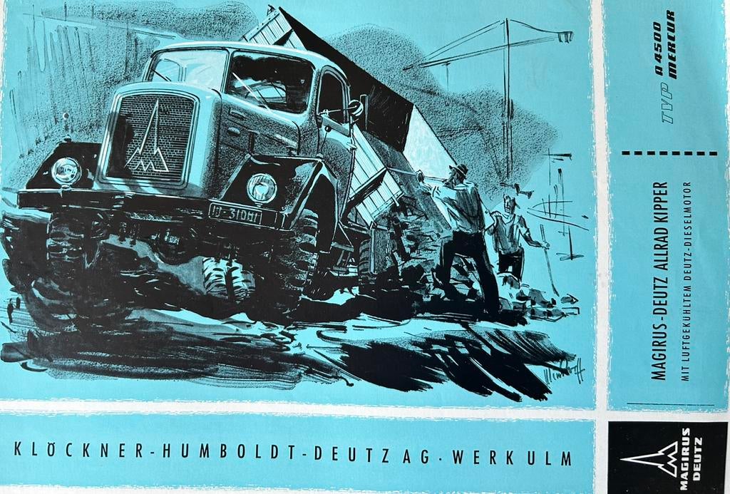Magirus deutz folder, Verzenden, Gelezen