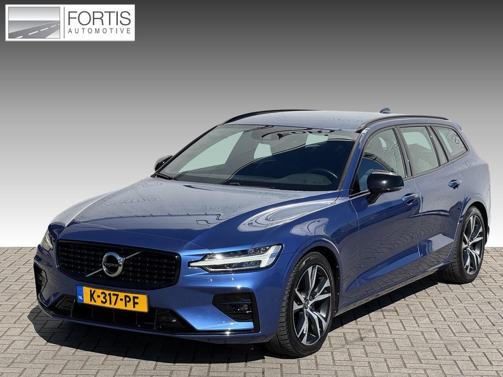 Volvo V60 2.0 B3 R-Design NL-AUTO | R-DESIGN | TREKHAAK, Auto's, Volvo, Euro 6, 4 cilinders, 1969 cc, Blauw