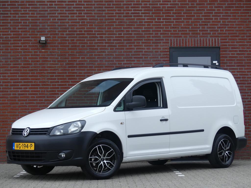 Volkswagen Caddy 1.6 TDI Maxi MARGE AUTO Airco/Leer/PDC/Trek, Voorwielaandrijving, Euro 5, 4 cilinders, Navigatiesysteem