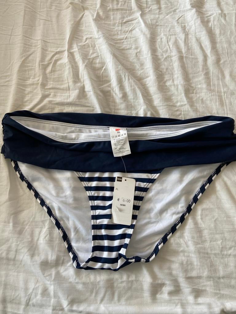 Hema Bikini Broekje XL - Nieuw met kaartje, Kleding | Dames, Badmode en Zwemkleding, Ophalen of Verzenden, Nieuw, Blauw, Bikini